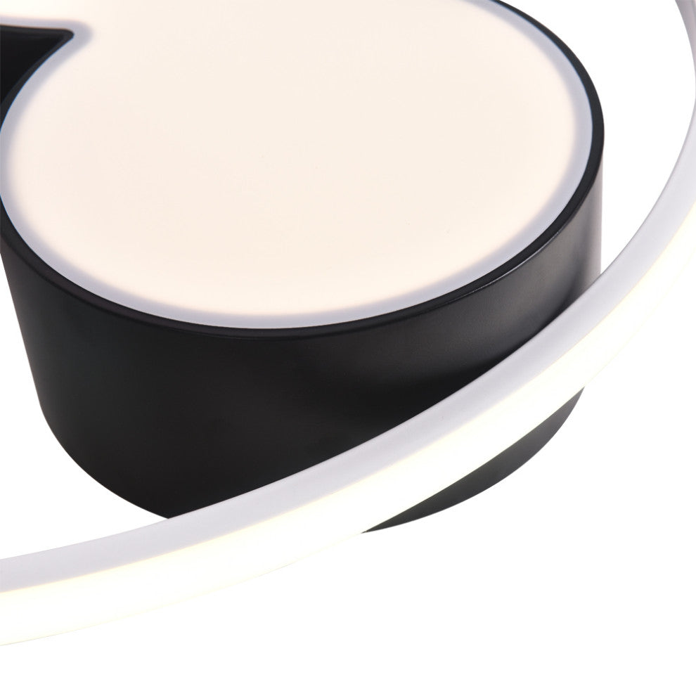 Cartoon Dimmable Led Flush Mount, 20"