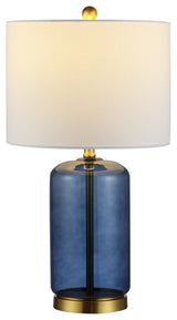Safavieh Novah Glass Table Lamp Blue