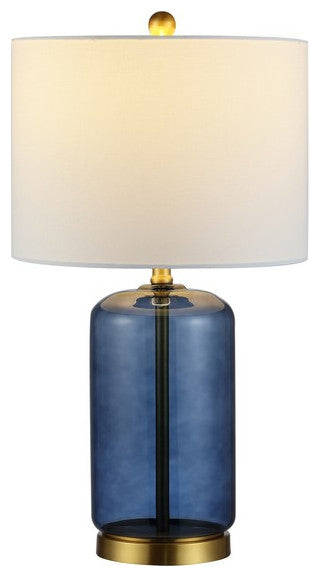 Safavieh Novah Glass Table Lamp Blue