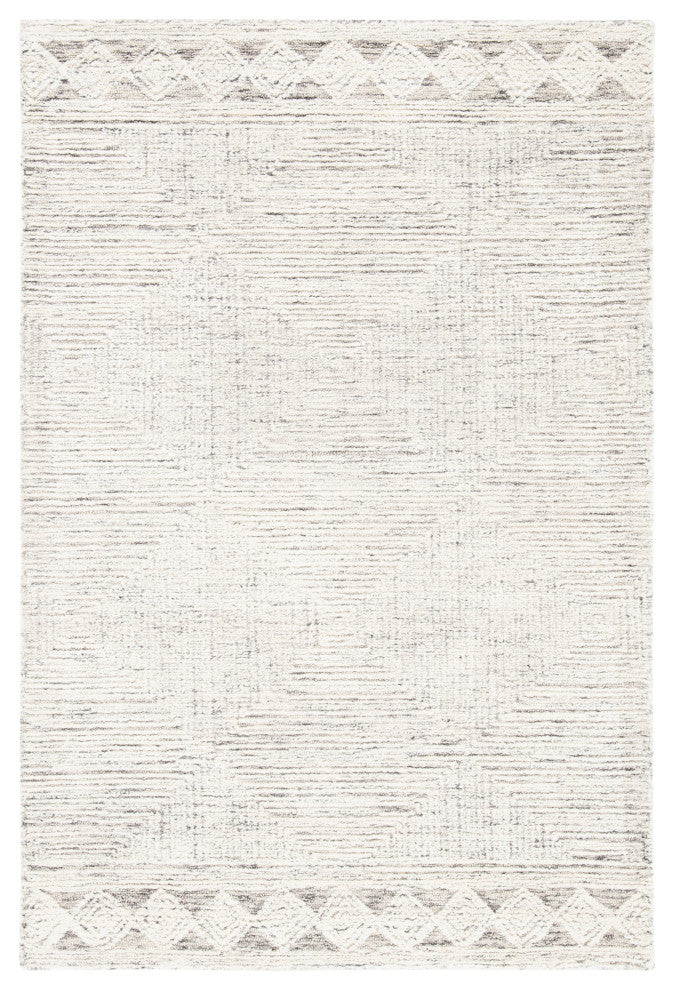 Safavieh Couture Abstract Collection, ABT349 Rug, Ivory/Grey, 2'3"x4'