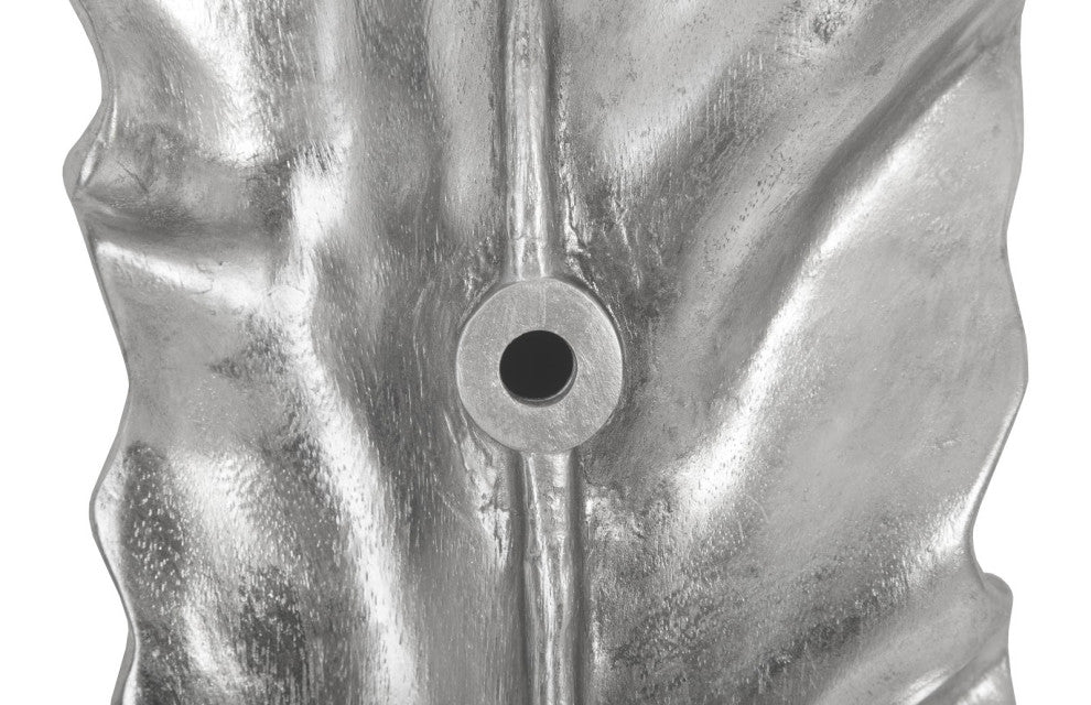 Petiole Wall Leaf, Silver, Medium, Version A