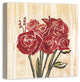 Painted Red Rose Bouquet 24x24 Canvas Wall Art