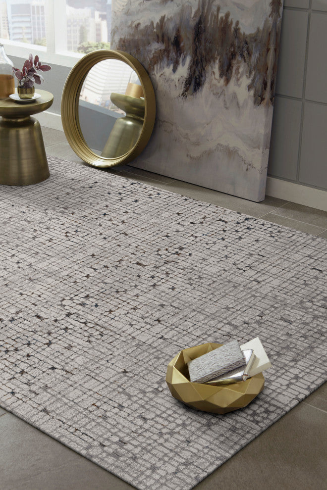 KAS Inspire 7505 Gray Tribeca Area Rug, 2'2"x6'11" Runner