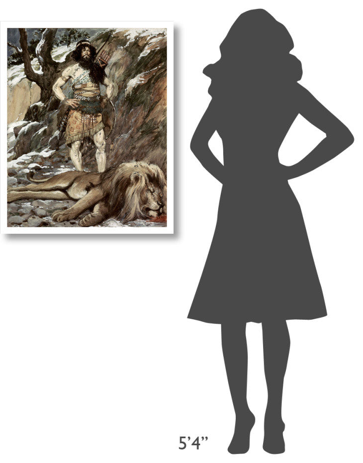 "Benaiah, Who Slew The Lion" Digital Paper Print by James Tissot, 26"x32"