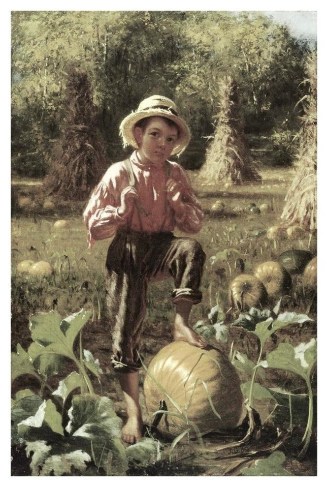 "That's Me Pumpkin" Digital Paper Print by John George Brown, 26"x38"