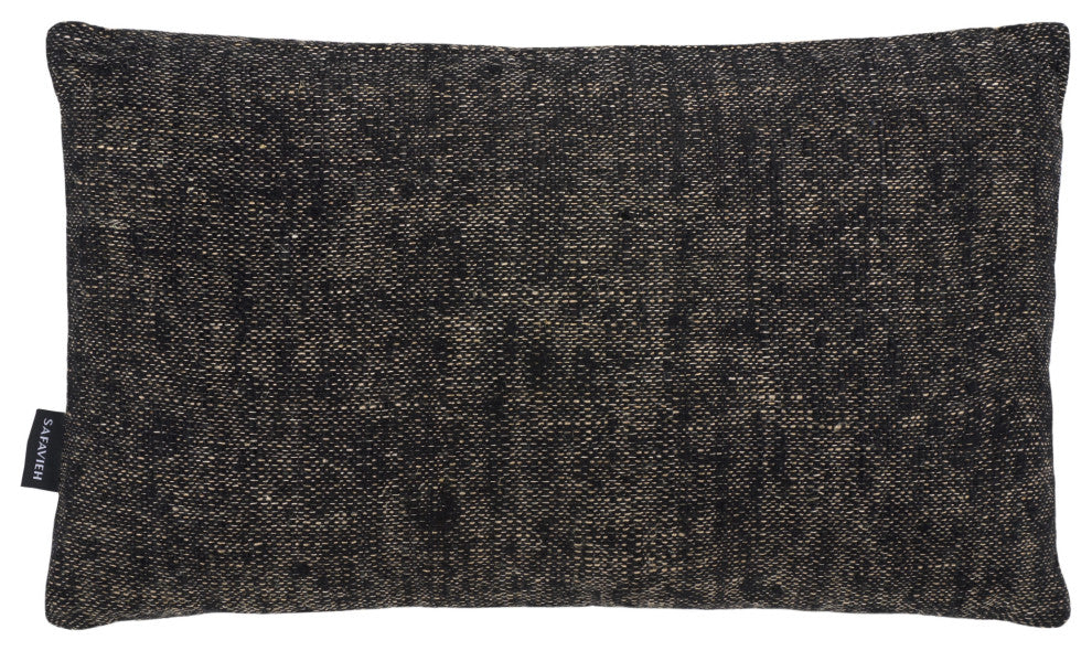 Safavieh Rowe Pillow, Black/Natural