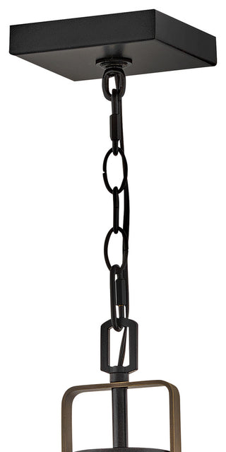 Lark Hugh Large Hanging Lantern, Black