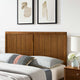 Headboard, King Size, Wood, Brown Walnut, Modern Mid-Century, Bedroom Master