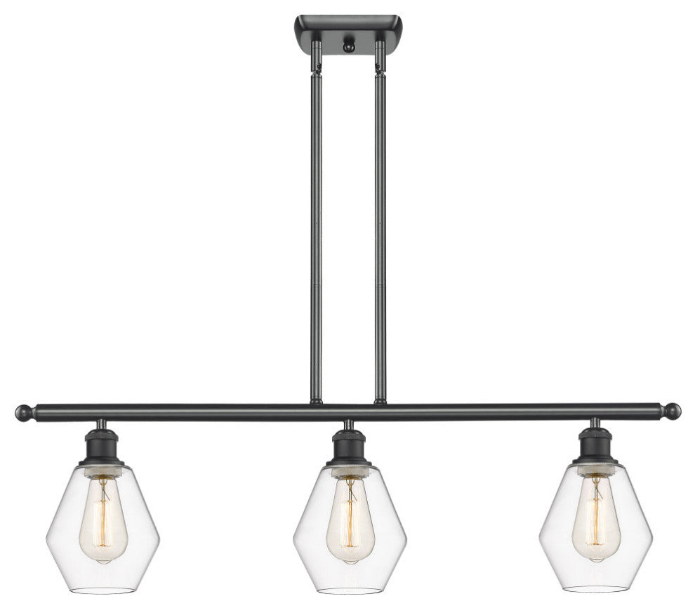 Innovations Cindyrella 3-Light Island Light 516-3I-BK-G652-6, Matte Black
