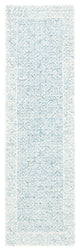 Safavieh Couture Abstract Collection, ABT342 Rug, Blue/Ivory, 2'3"x12'
