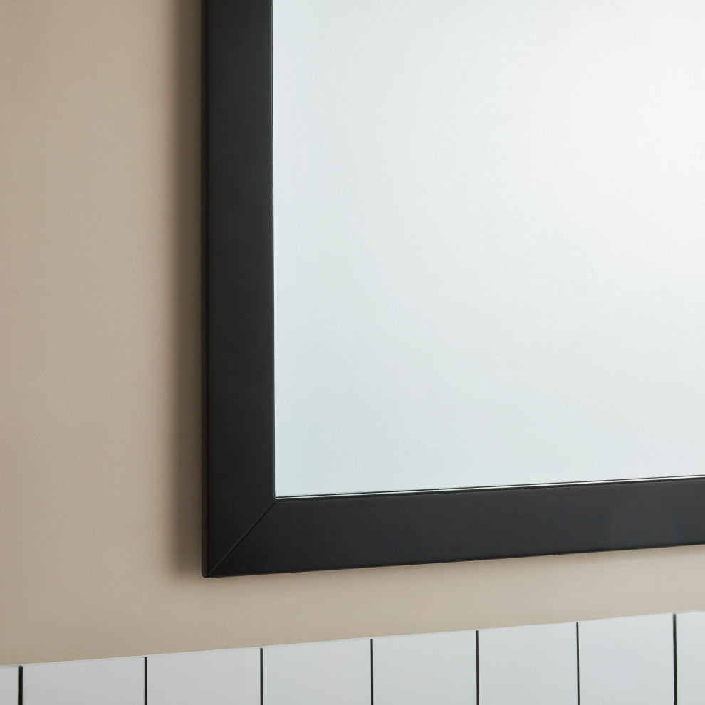 Vanity Art Vanity Set With Ceramic Top, 36", Espresso, Standard Mirror