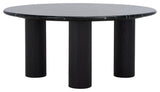 Safavieh Couture Tylee Round Marble Coffee Table, Black
