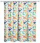 Colorful Dinosaur Pattern 71x74 Shower Curtain