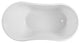 54" Freestanding Acrylic Soaking Bathtub, Pure White