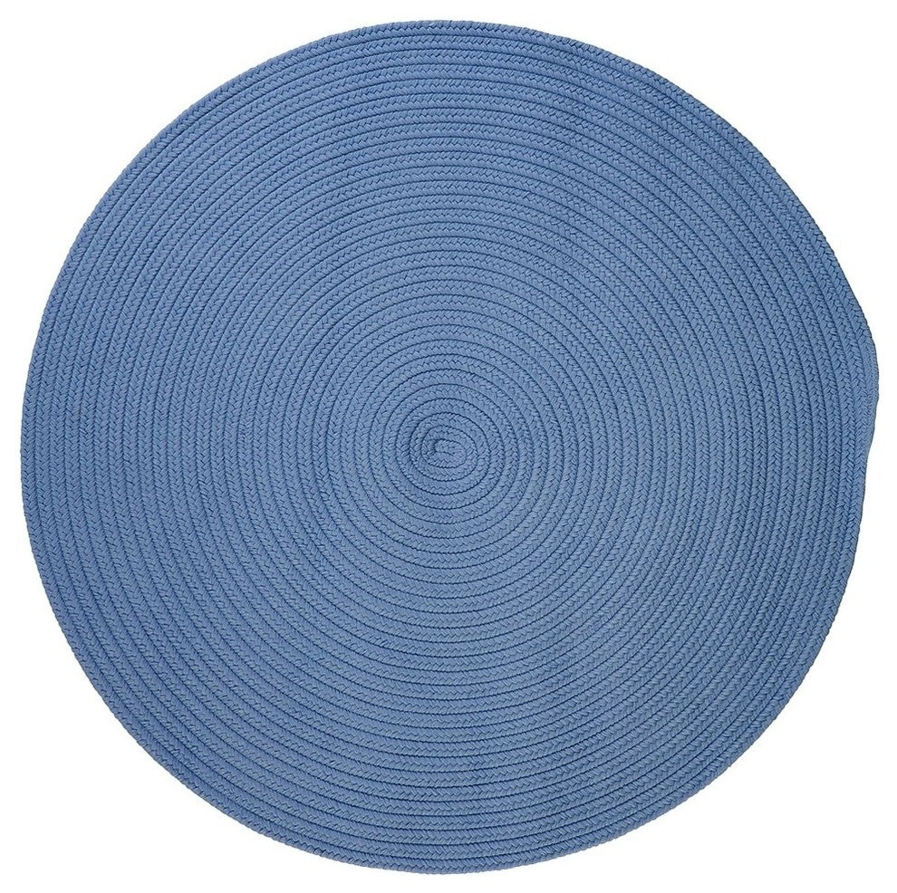 Colonial Mills Boca Raton BR55 Blue Ice Indoor/Outdoor Area Rug, Round 8'x8'
