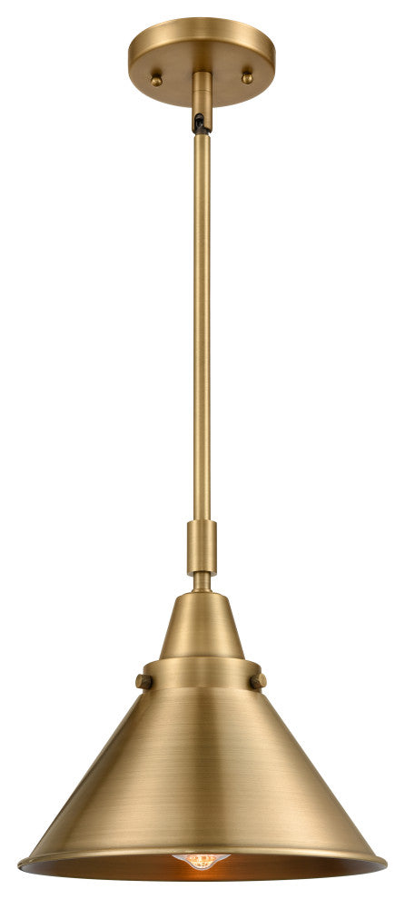 Innovations 447-1S-BB-M10-BB Briarcliff 1 Light Mini Pendant, Brushed Brass