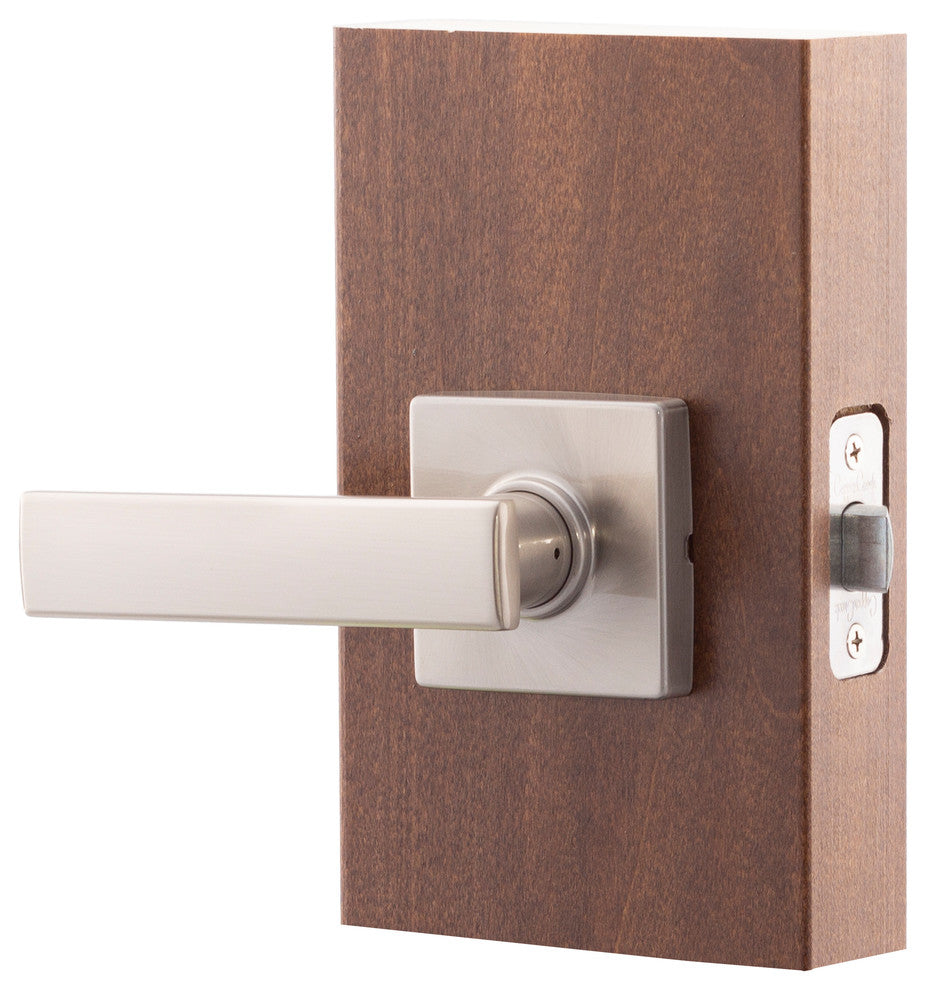 Craftsman Style Passage Lever, Satin Stainless