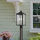 Nyack 3 Light Black/Brushed Nickel Cluster Medium Outdoor Post Top Lantern