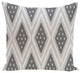 Ikat Diamond Dot Geometric Print Pillow, Steel Gray , 26"x26"