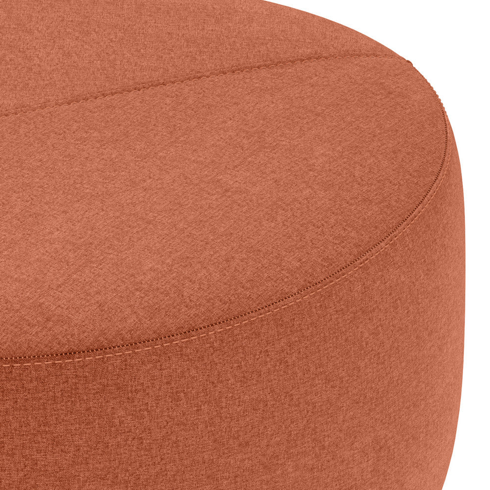 Moore Large Ottoman, Dusty Orange