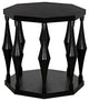 Marceo Side Table, Hand Rubbed Black