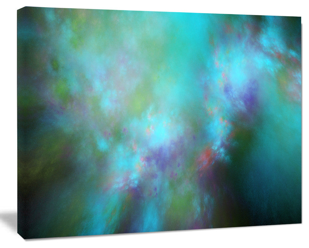 Perfect Blue Starry Sky, Abstract Canvas Wall Art, 40x30