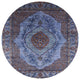 Ahgly Company Indoor Round Mid-Century Modern Area Rugs, 4' Round