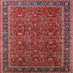 Ahgly Company Indoor Square Mid-Century Modern Area Rugs, 4' Square