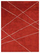 HAND KNOTTED LOOM SILK ECO-FRIENDLY AREA RUGS-Rectangle,Red Beige,Geometric, [Rectangle] 9'x12'