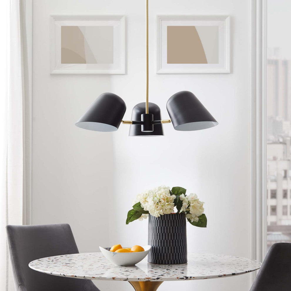 Briana 3-Light Pendant Light Black -5301