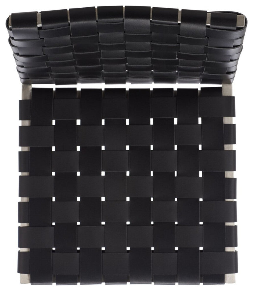 Safavieh Rayne Woven Dining Chair, Black/Silver