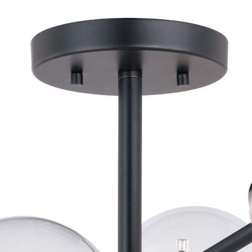 Orbit 25" Semi-Flush Mount, Satin Nickel and Oil Rubbed Bronze