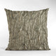 Gunmetal Yarns Shiny Fabric With Twig Pattern Luxury Throw Pillow, 22"x22"