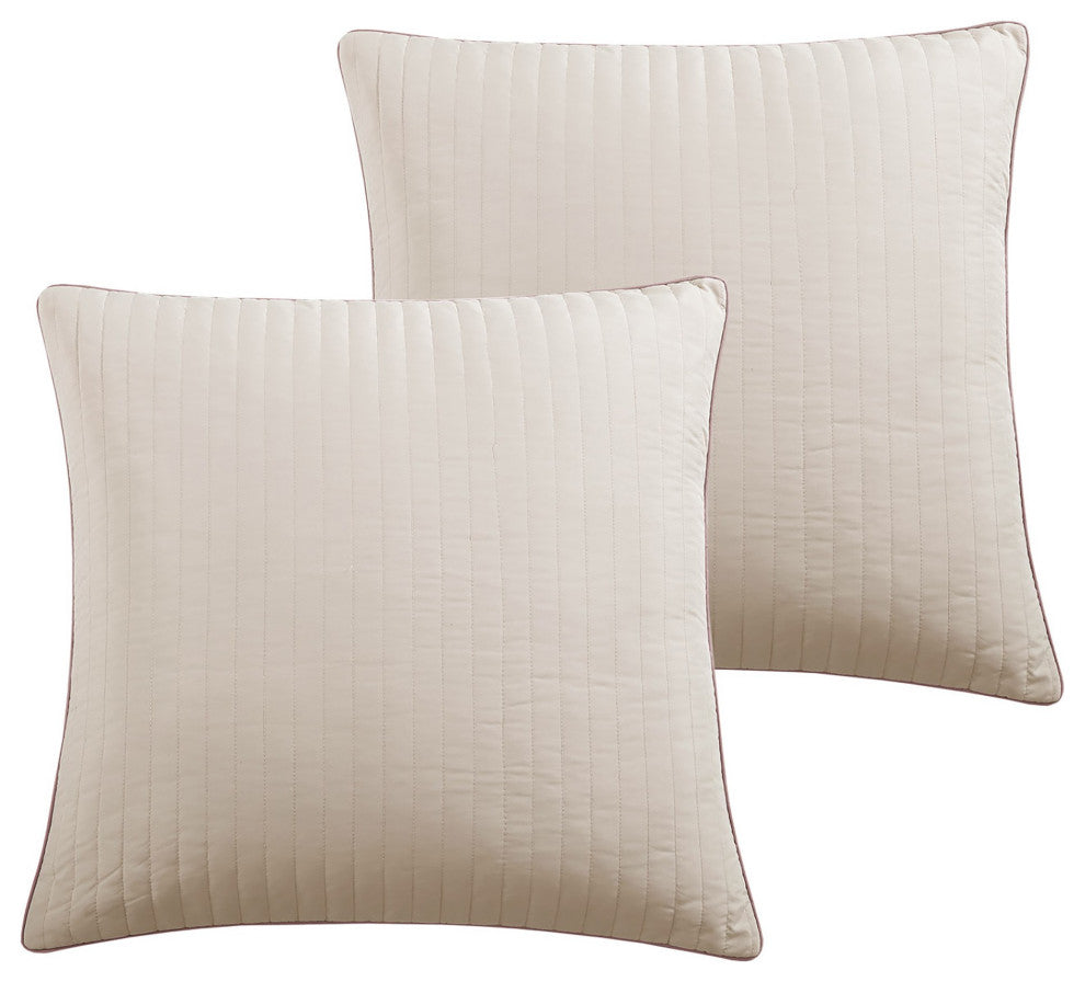 Benzara BM283877 Queen Size Poly Velvet Comforter Set, Foil Pattern, Blush Pink