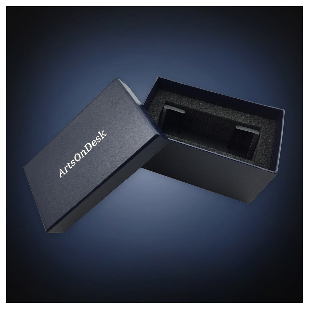 Business Card Holder, Steel, Black.
