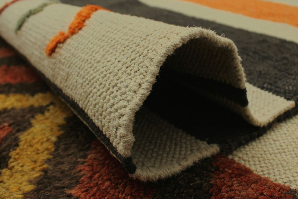 High-Low Kilim Arjun Beige Rug