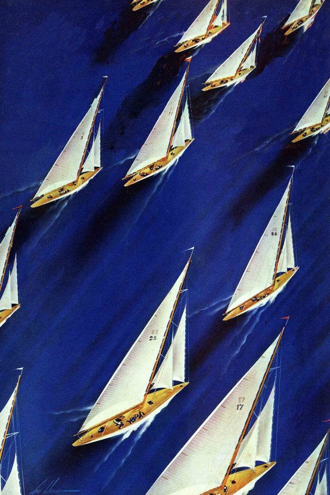 "Plain Saturday Evening Post 1940" Painting Print on Wrapped Canvas