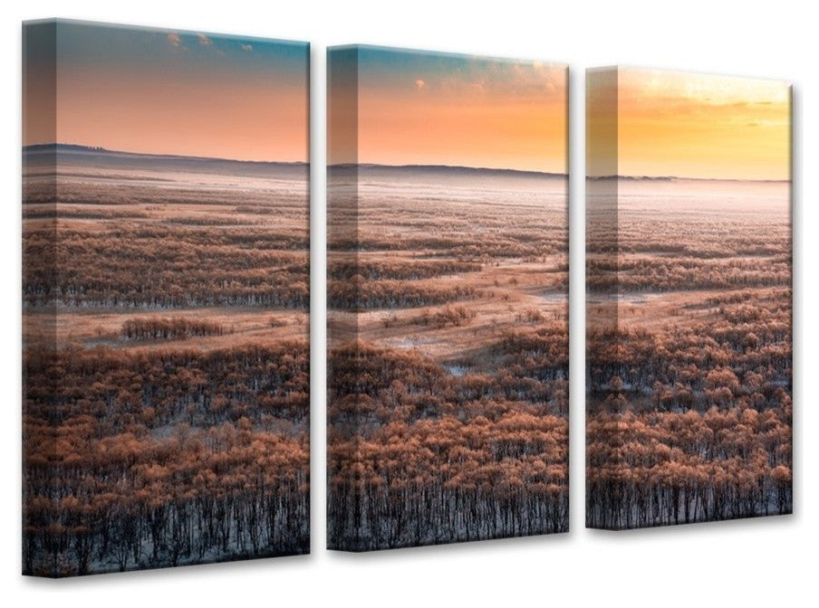 Dawn'' Canvas Wall Decor Set 3-Panels