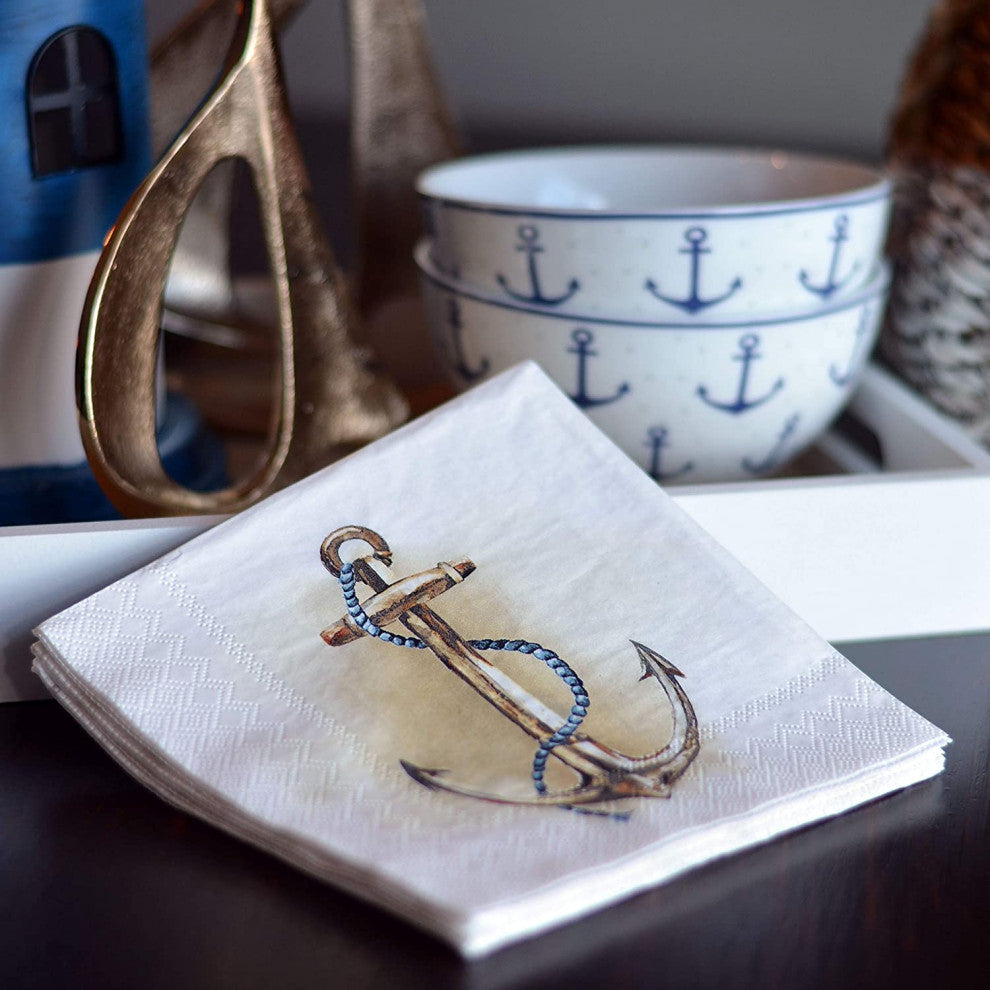 60 Count Anchor Quality 3-Ply Paper Napkins