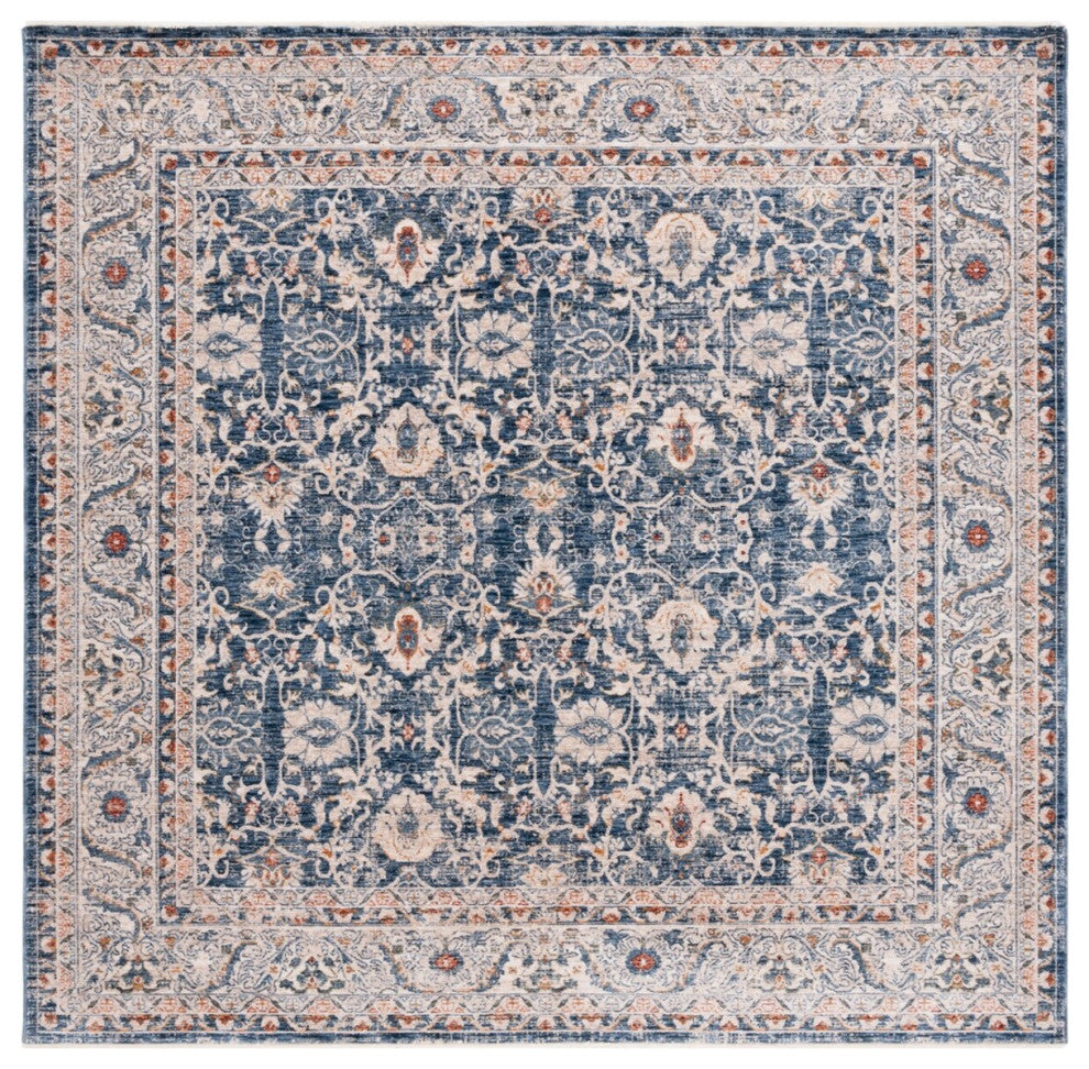 Safavieh Lauren Ralph Lauren Collection LRL1310 Rug, Navy, 6'7" Square