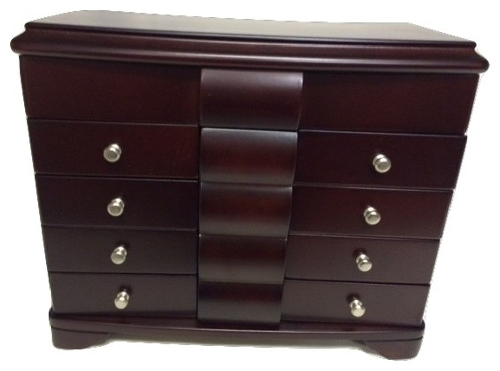 Elegance Jewelry Box 4-Drawer Anti-Tarnish Felt