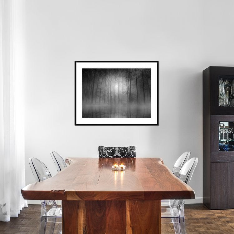 "Morning Mist" Framed Digital Print by Bethanne Lutz, 44x33"
