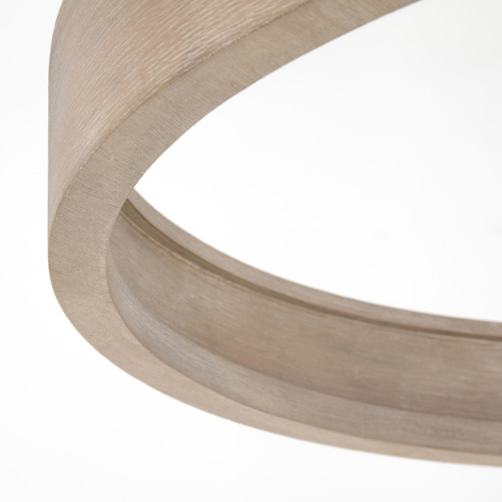 Baum Small Chandelier, Brushed Oak