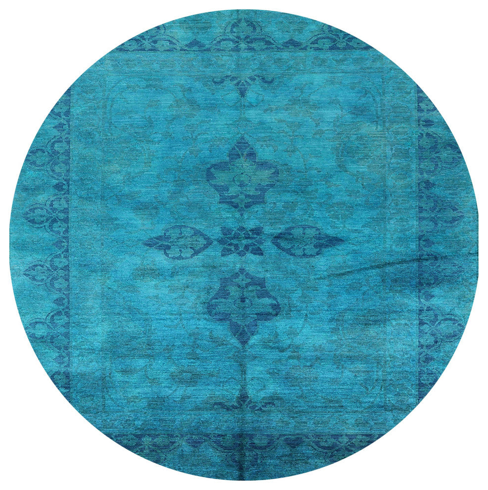 Ahgly Company Indoor Round Mid-Century Modern Area Rugs, 3' Round