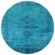 Ahgly Company Indoor Round Mid-Century Modern Area Rugs, 3' Round