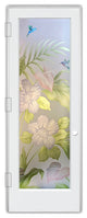 Interior Prehung Door or Interior Slab Door - Hibiscus Anthurium - Primed -...