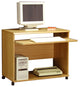 Real wood Oak Veneer Computer Cart
