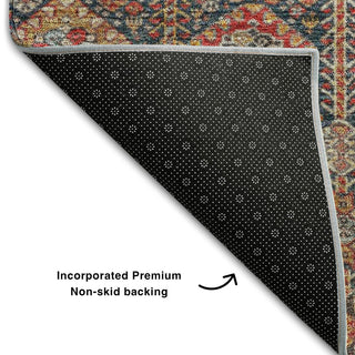 Premium Machine Washable Mayfield AMF574 Red 2'3" x 7'6" Runner Rug
