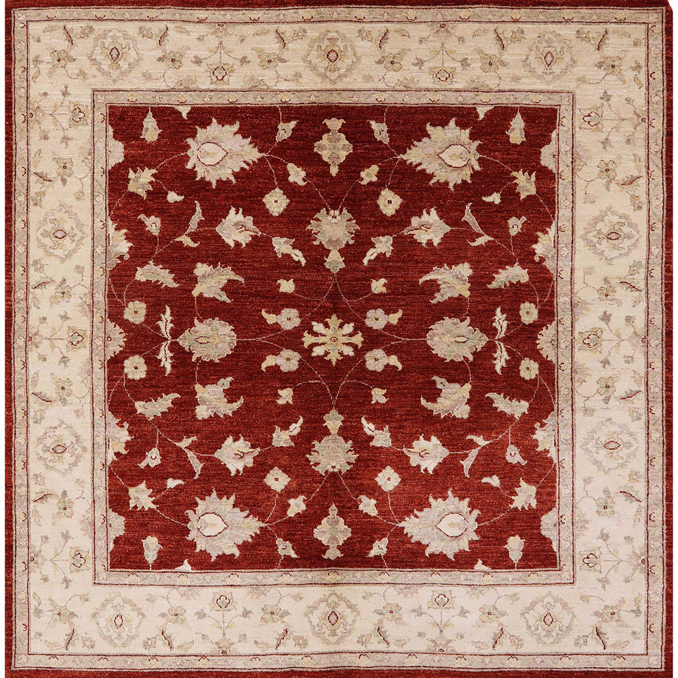 Ahgly Company Indoor Square Mid-Century Modern Area Rugs, 6' Square