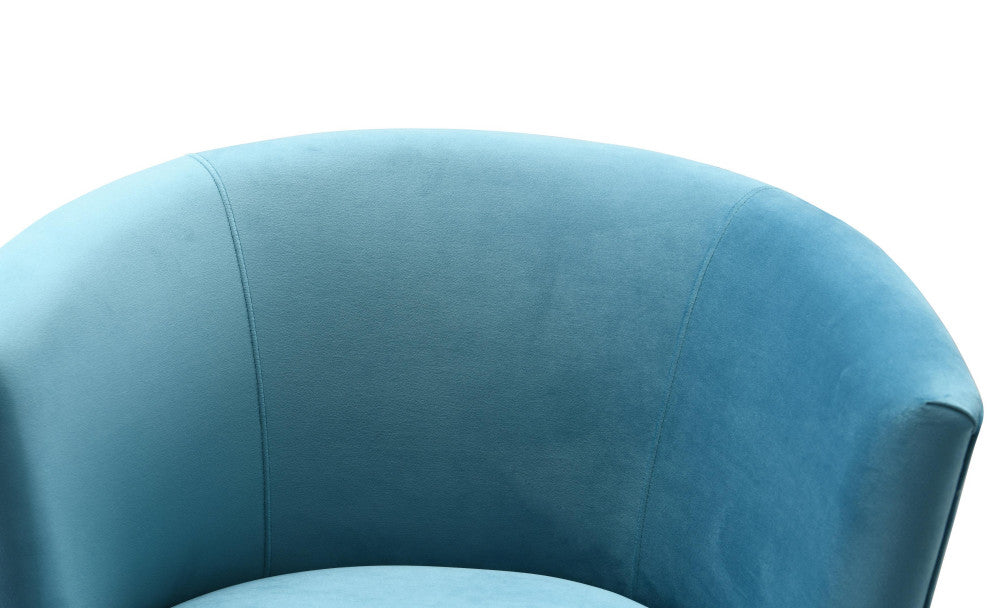 TOV Furniture Noah Lake Blue Swivel Chair